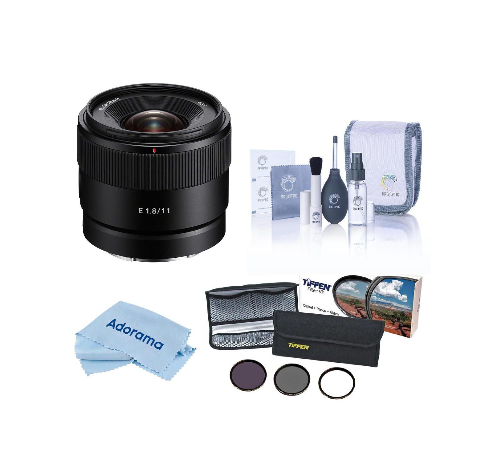 Sony E 11mm f/1.8 Lens, Bundle with 55mm Filter Kit