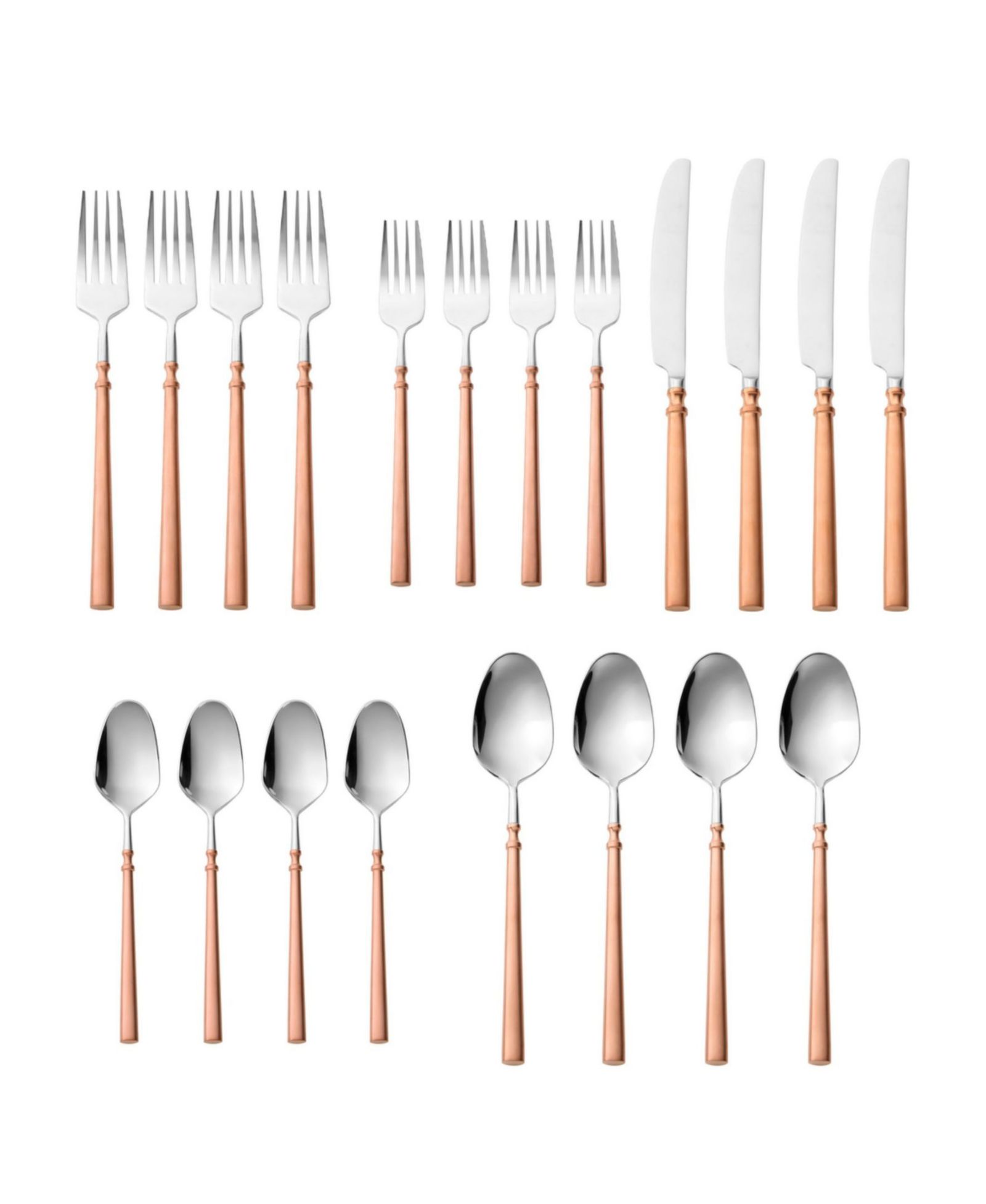 Набор столовых приборов Godinger Regal Copper 20-Pc., на 4 персоны