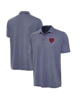 Мужское поло Antigua с логотипом Chicago Bears, цвет Heather Navy