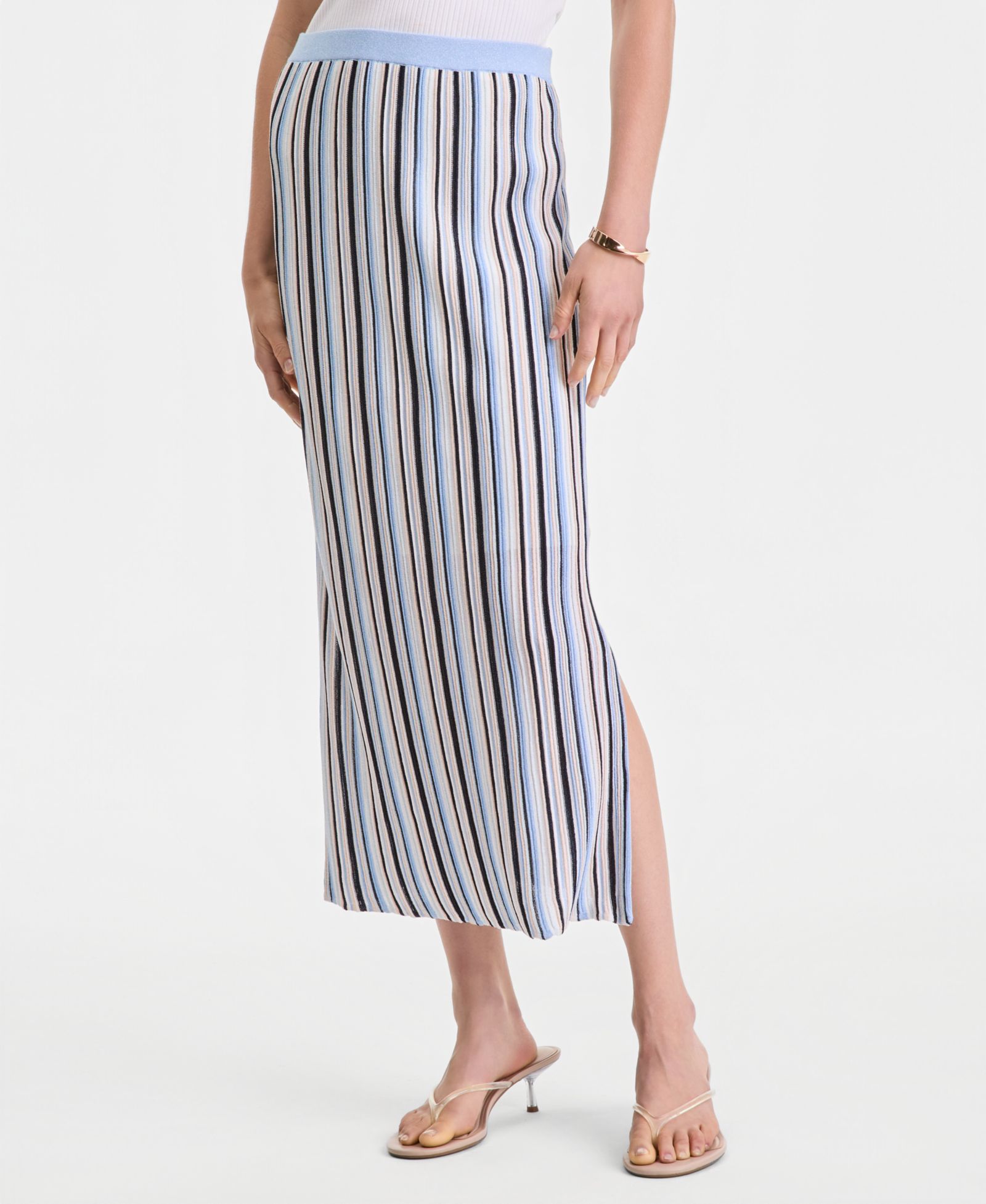 I.N.C. International Concepts Women's Multi Stripe Sweater Skirt, Macy's Exclusive