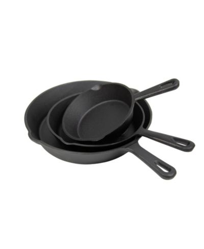 Набор сковородок из чугуна Stansport Pre-Seasoned из 3 предметов