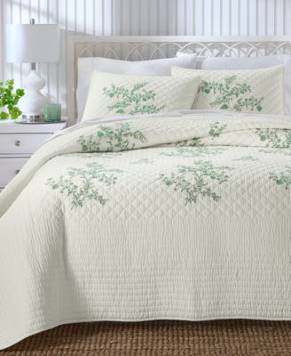 Charter Club Eden Embroidered 3-Pc. Quilt Set, King, Macy's Exclusive