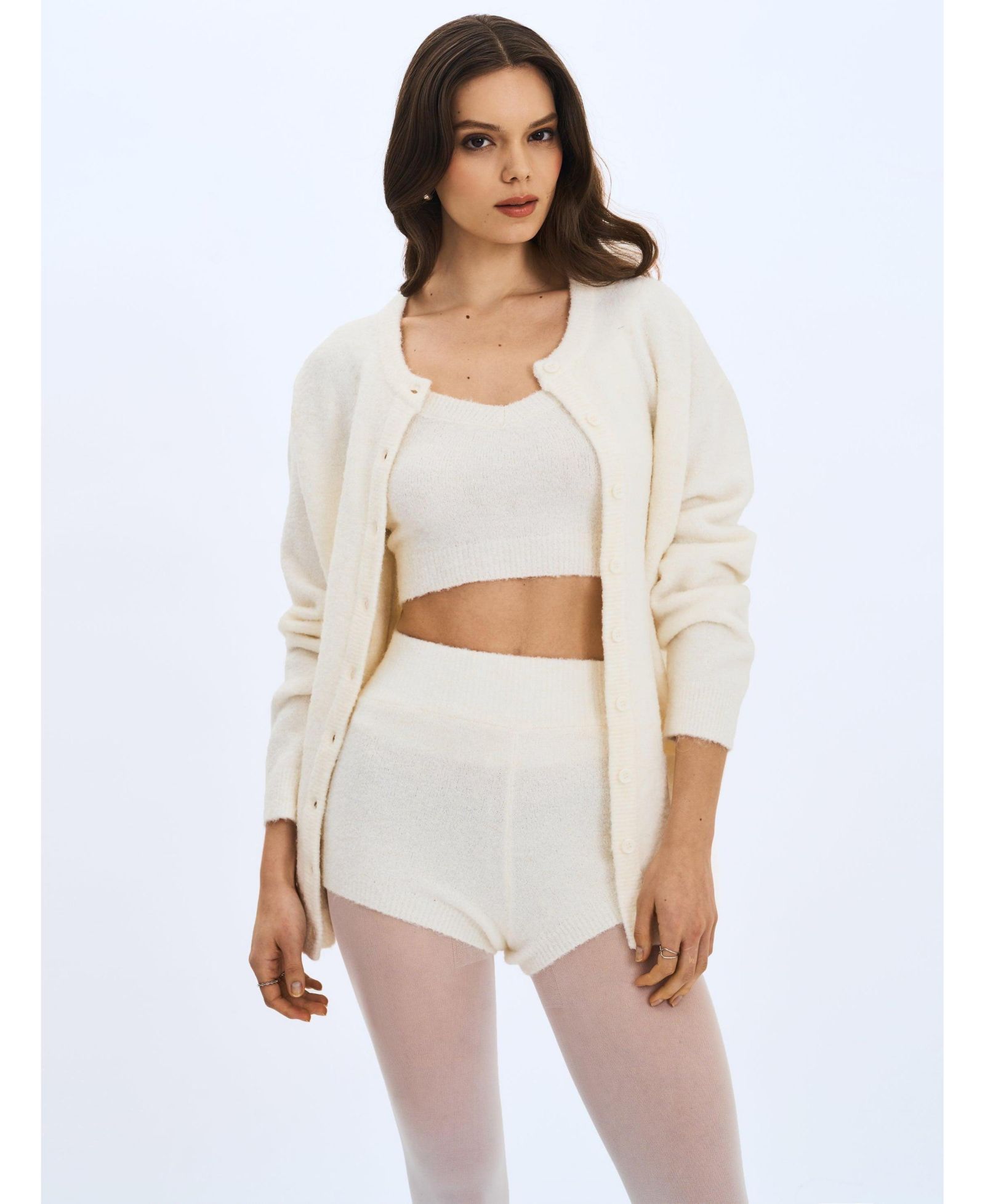 Женский кардиган Miss Circle Orla Wool-Blend Ribbed Knit