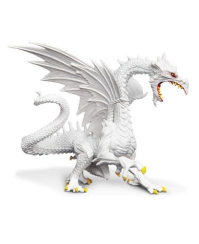 Safari Ltd. Glow-In-The-Dark Snow Dragon 6" Action Figure, Ages 4+
