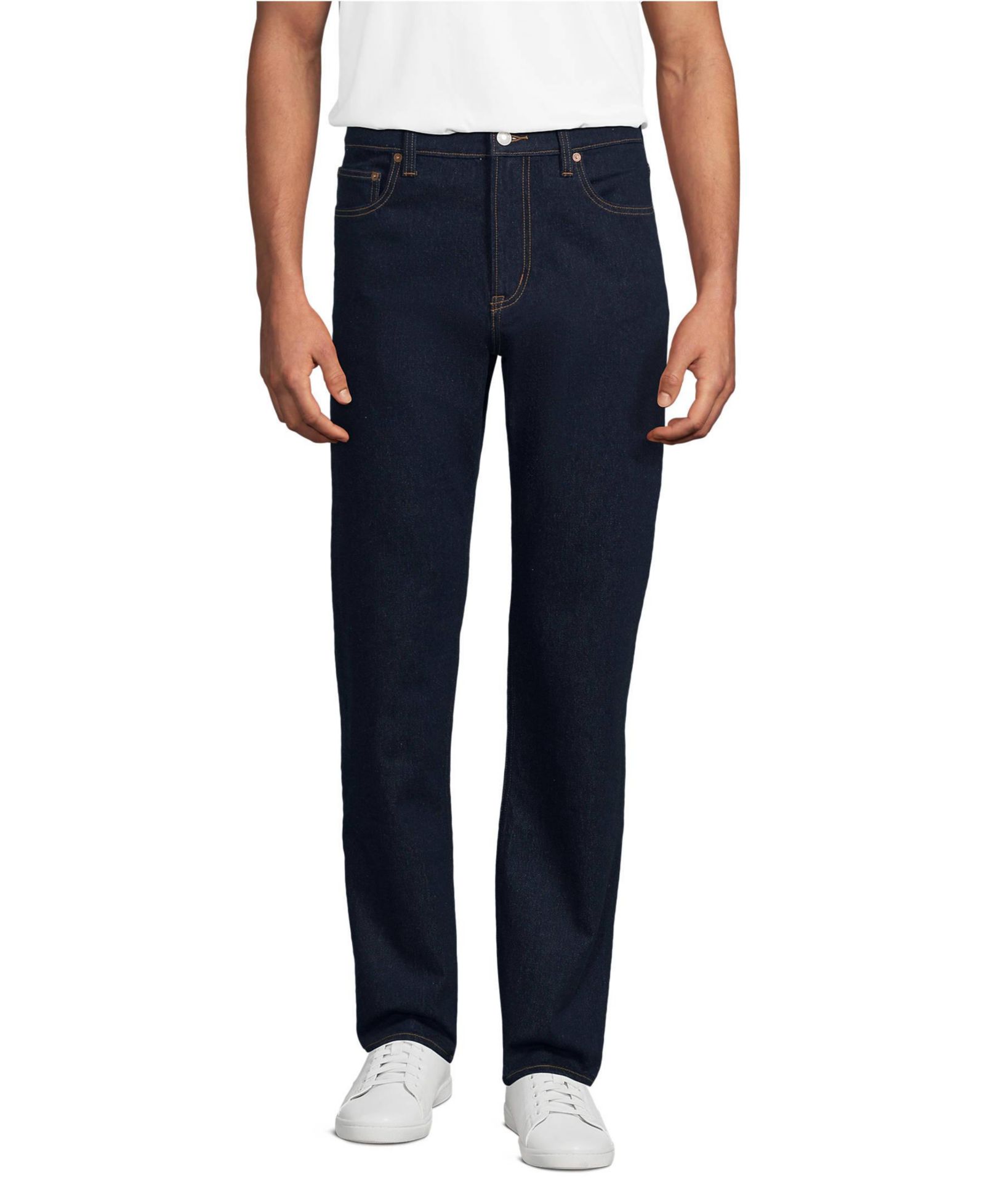 Мужские джинсы Lands' End Stretch Comfort Waist Easy Classic Fit Forever Blue
