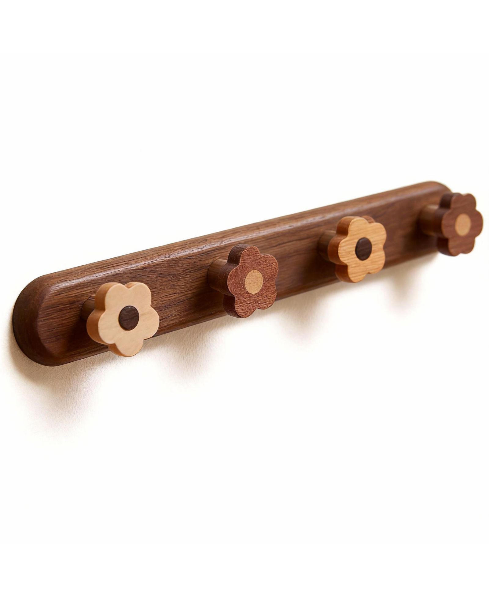 YIGII Wooden Flower Hooks for Kids - Multi-Use Wall Mount