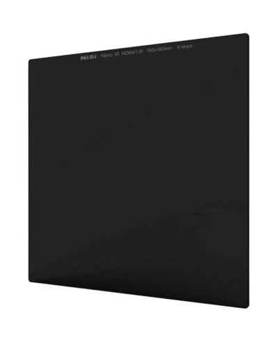 Стеклянный светофильтр NiSi 180x180mm Nano IR ND64 1.8 6 Stop Neutral Density
