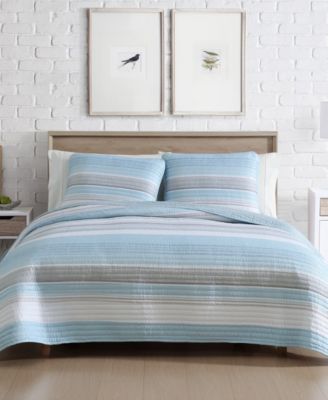 Beatrice Home Fashions Комплект покрывал Coralinn Stripe, Full/Queen