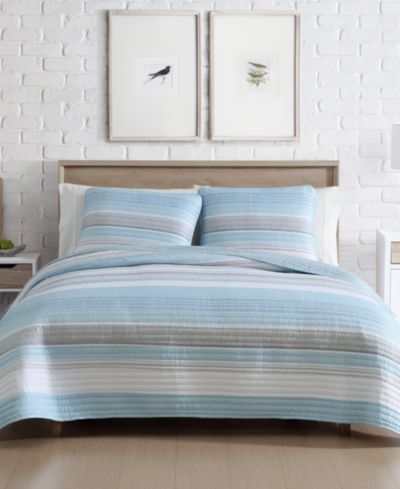 Beatrice Home Fashions Coralinn Stripe набор из 2 стеганых покрывал Twin