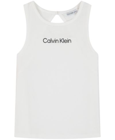 Женская майка Calvin Klein Girls' 7-16 Sleeveless Scoop Neck Tank Top