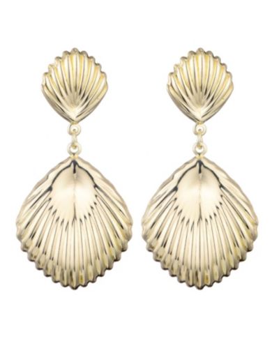 Серьги-подвески ADORNIA Gold Deco Inspired Drop