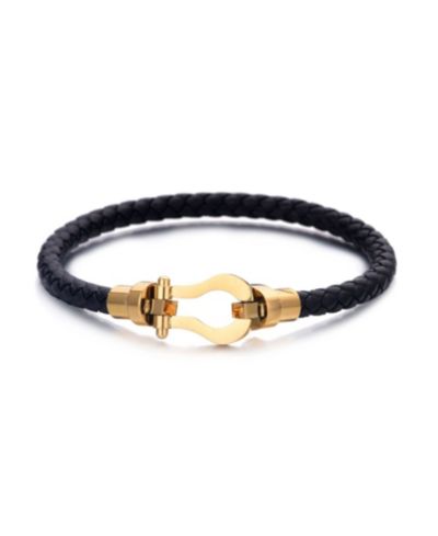 Браслет ADORNIA Gold Magnetic Leather
