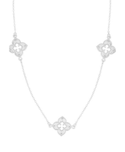 Ожерелье ADORNIA Silver 36" Clover Station