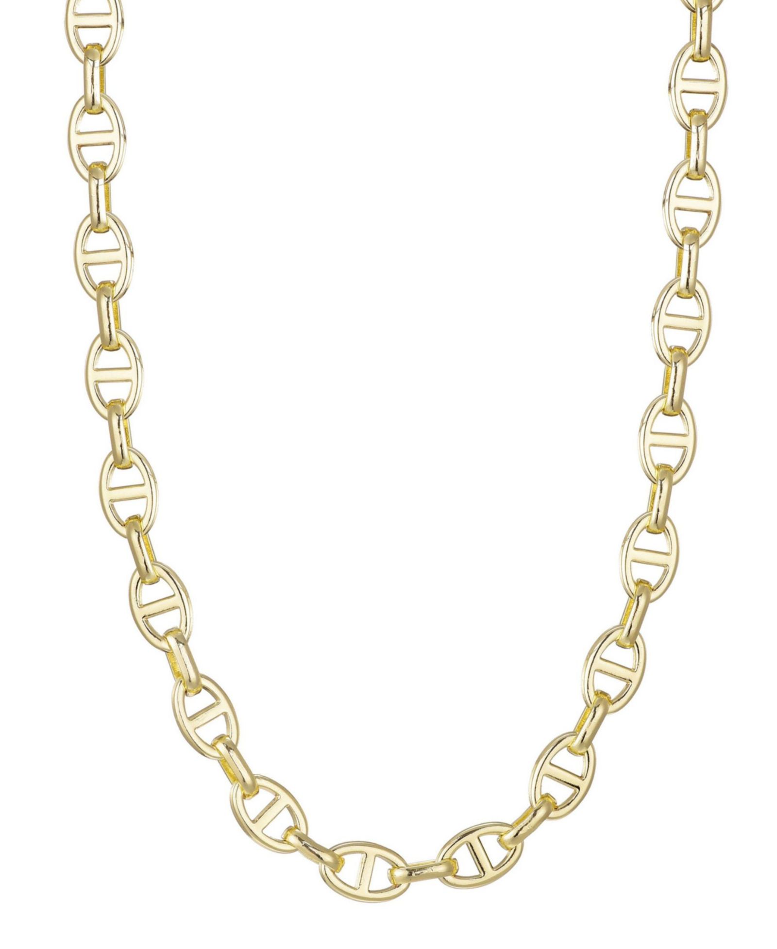 Золотая цепь-ожерелье ADORNIA Gold Mariner Link