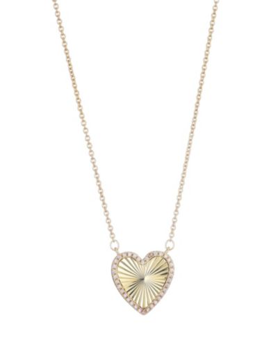 Подвеска ADORNIA Gold CZ Prismatic Heart