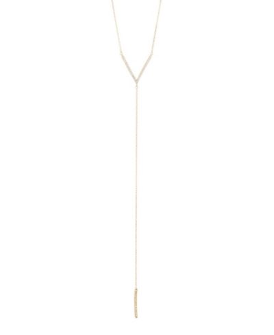 ADORNIA Ожерелье-чокер Gold Crystal Y Lariat