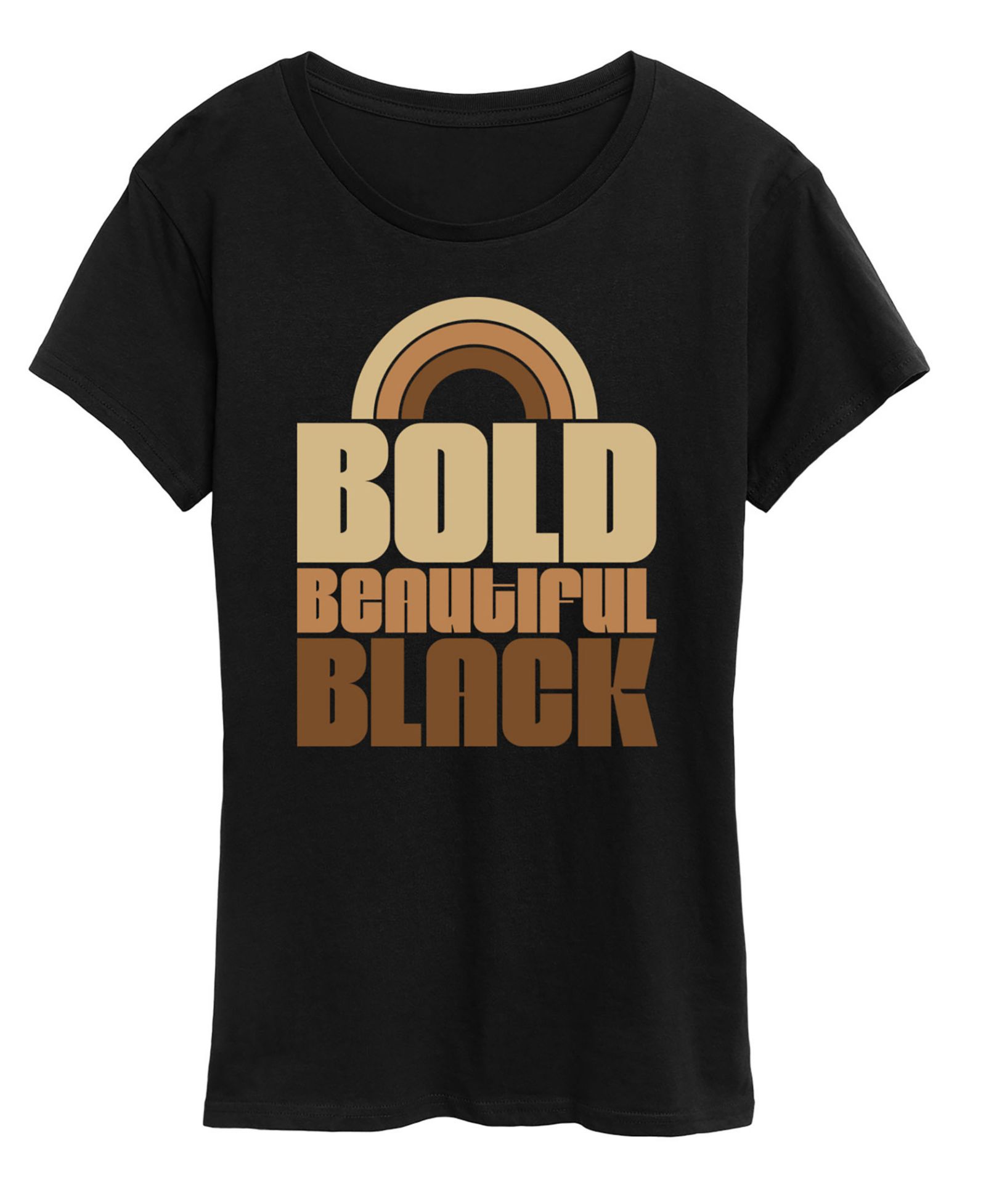 Женская футболка Hybrid Apparel Instant Message Bold Beautiful Black Short-Sleeve Graphic