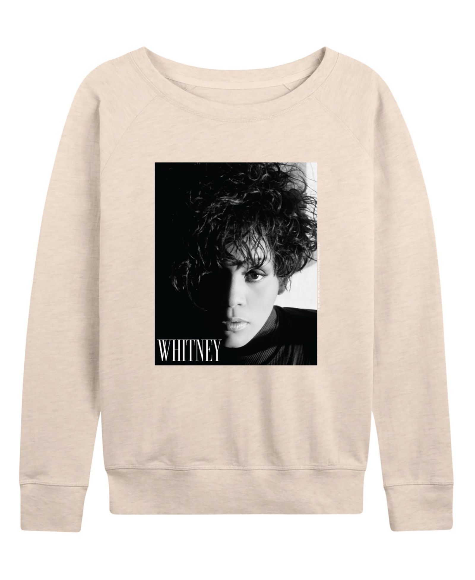 Hybrid Apparel Women's Whitney Houston Pose French Terry Long-Sleeve T-Shirt