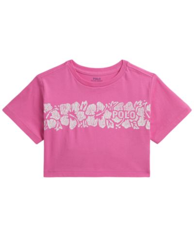 Polo Ralph Lauren Детская футболка из хлопка с цветочным принтом