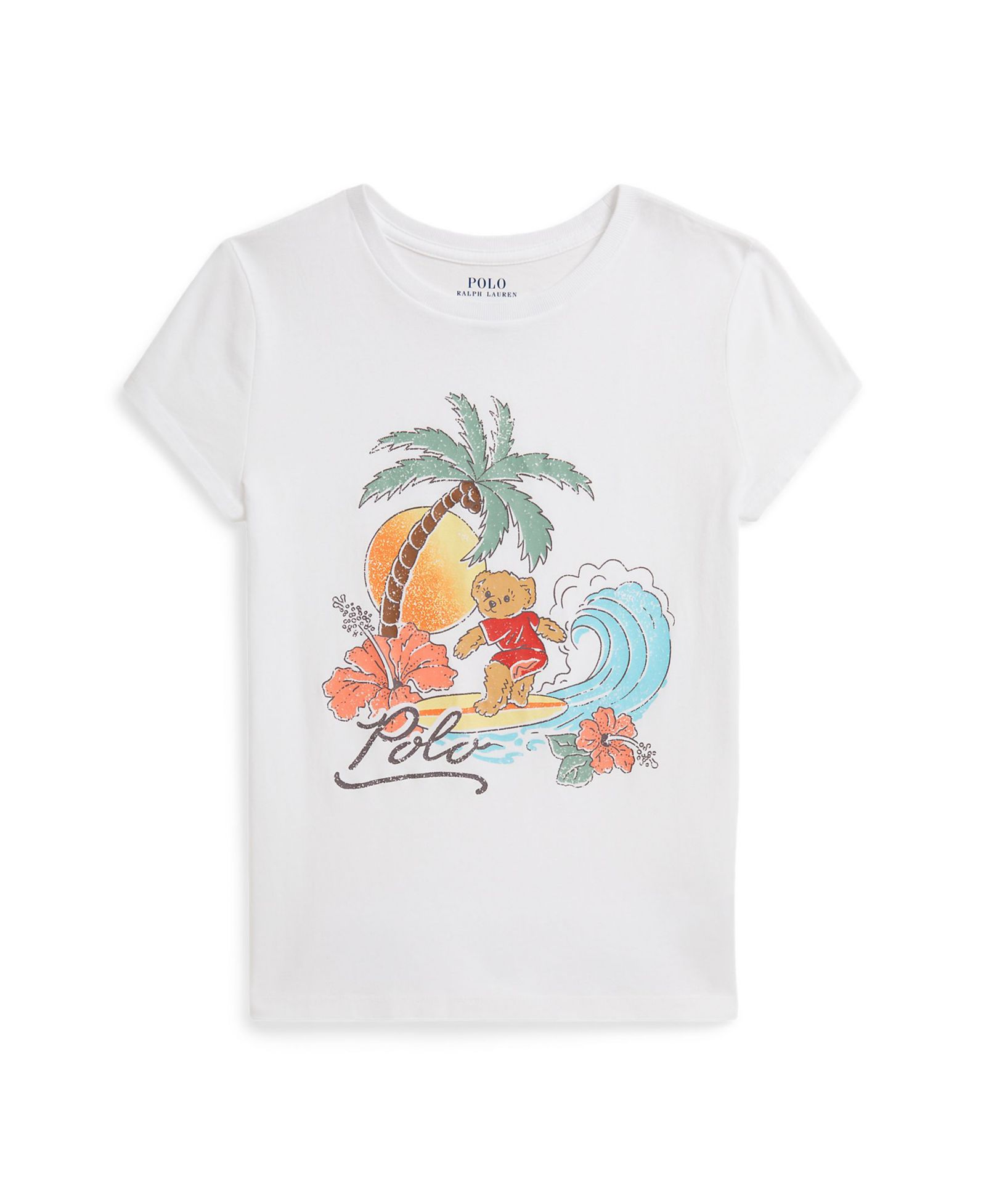 Polo Ralph Lauren Футболка Polo Bear из хлопка для девочек 7-16