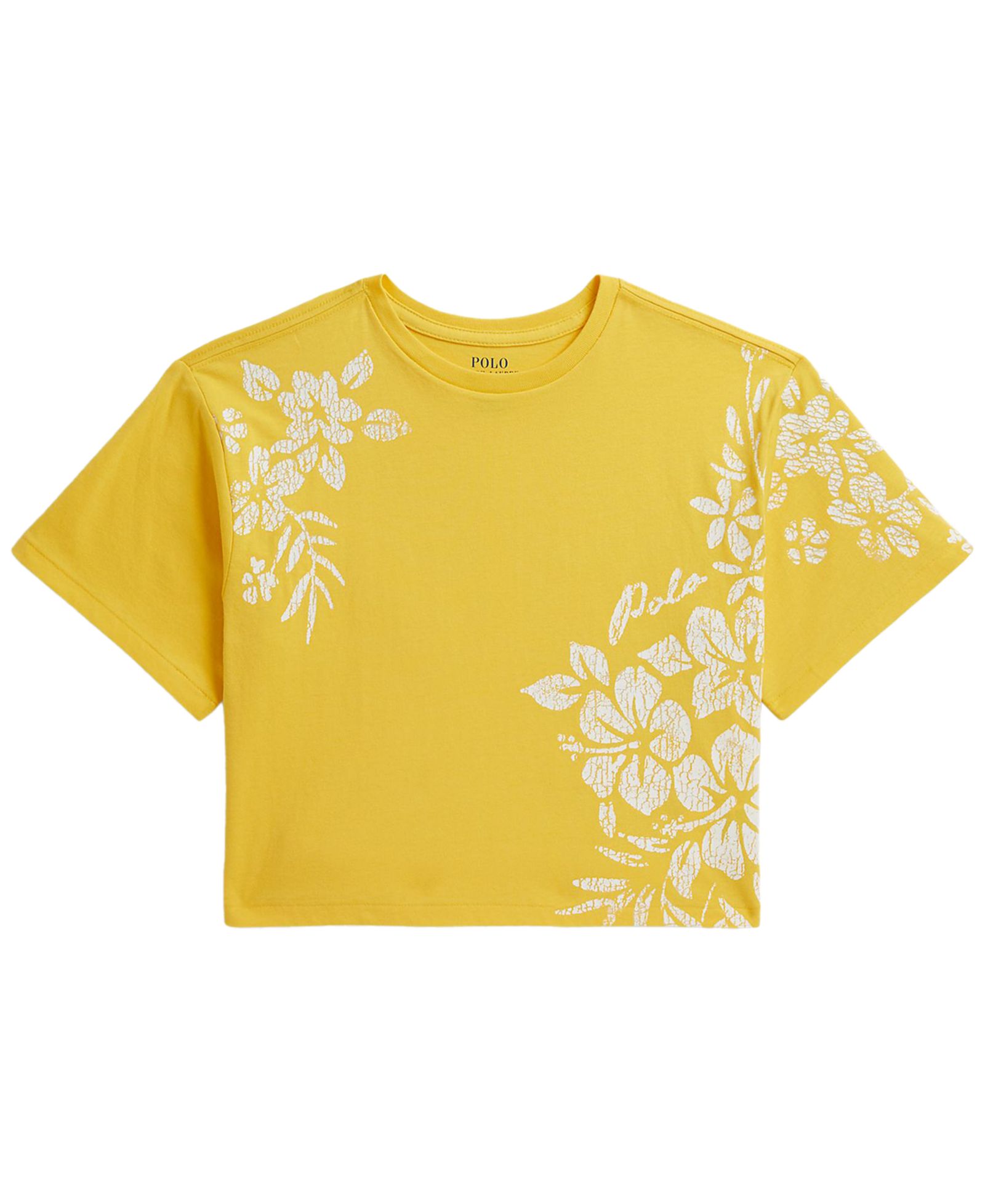 Футболка Polo Ralph Lauren Girls' 7-16 Floral-Print Cotton Boxy