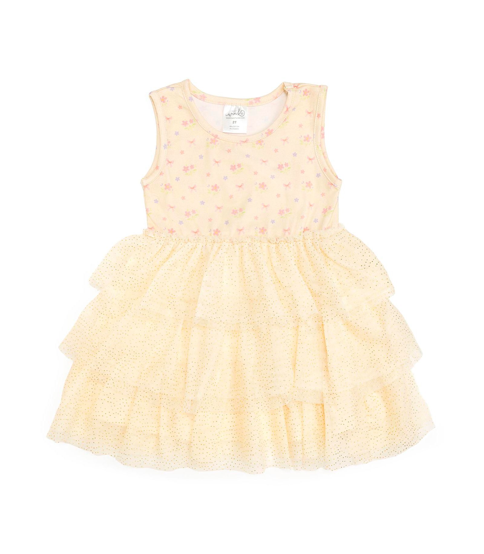 Sweet Wink Детское платье Tutu Lemon Floral с топом для девочек