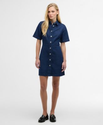 Женское джинсовое платье Barbour Women's Maia Pointed-Collar Mini