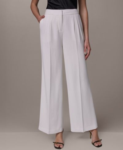 Женские брюки Donna Karan New York с высокой талией и широкими штанинами