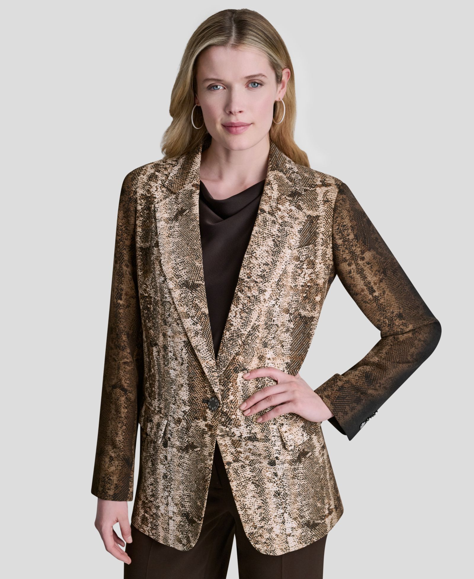 Женский блейзер DKNY Printed Long-Sleeve