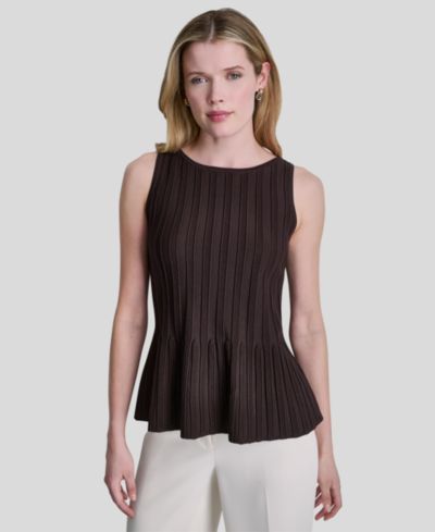 Женский свитер DKNY Women's Peplum Crew Neck