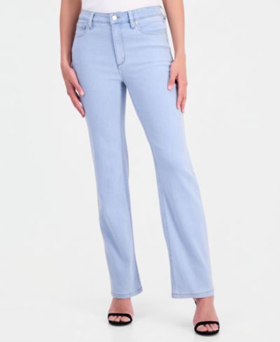 Anne Klein Petite High-Rise Boot-Leg Jeans