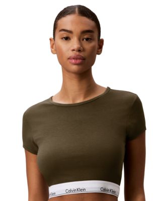 Calvin Klein Performance Women's Modern Short-Sleeve Cropped T-Shirt