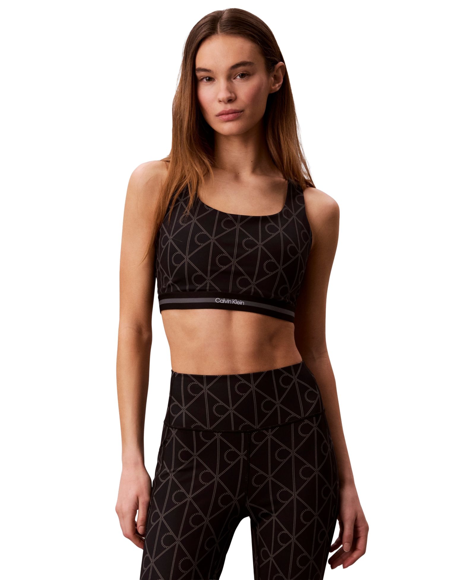 Спортивный бюстгальтер Calvin Klein Performance Women's Icon Sport с принтом
