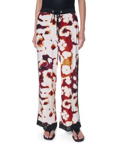 DKNY Women's Printed Drawstring Waist Pants