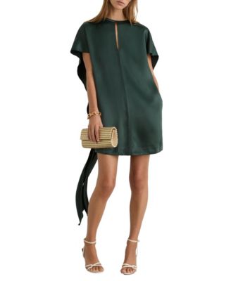 REISS Women's Alice Cape Detail Mini Dress