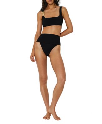 REISS Women's Square Neck Bikini Top