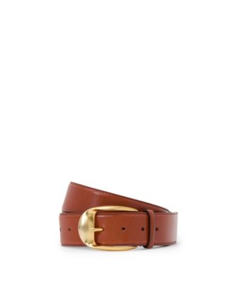 Женский кожаный ремень REISS Sammy с круглым золотистым साथником