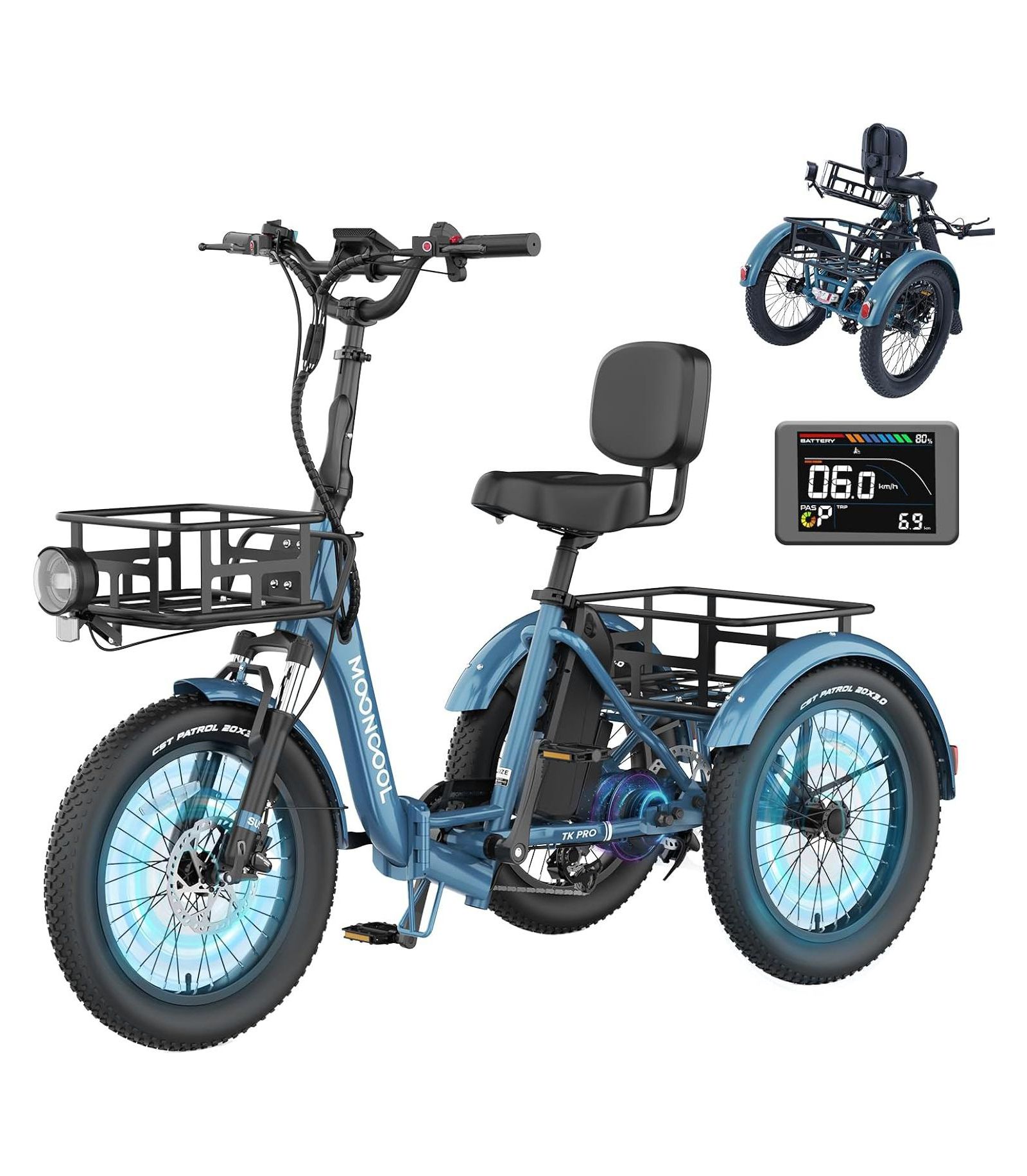 Электроцикл MOONCOOL TK Pro 750W