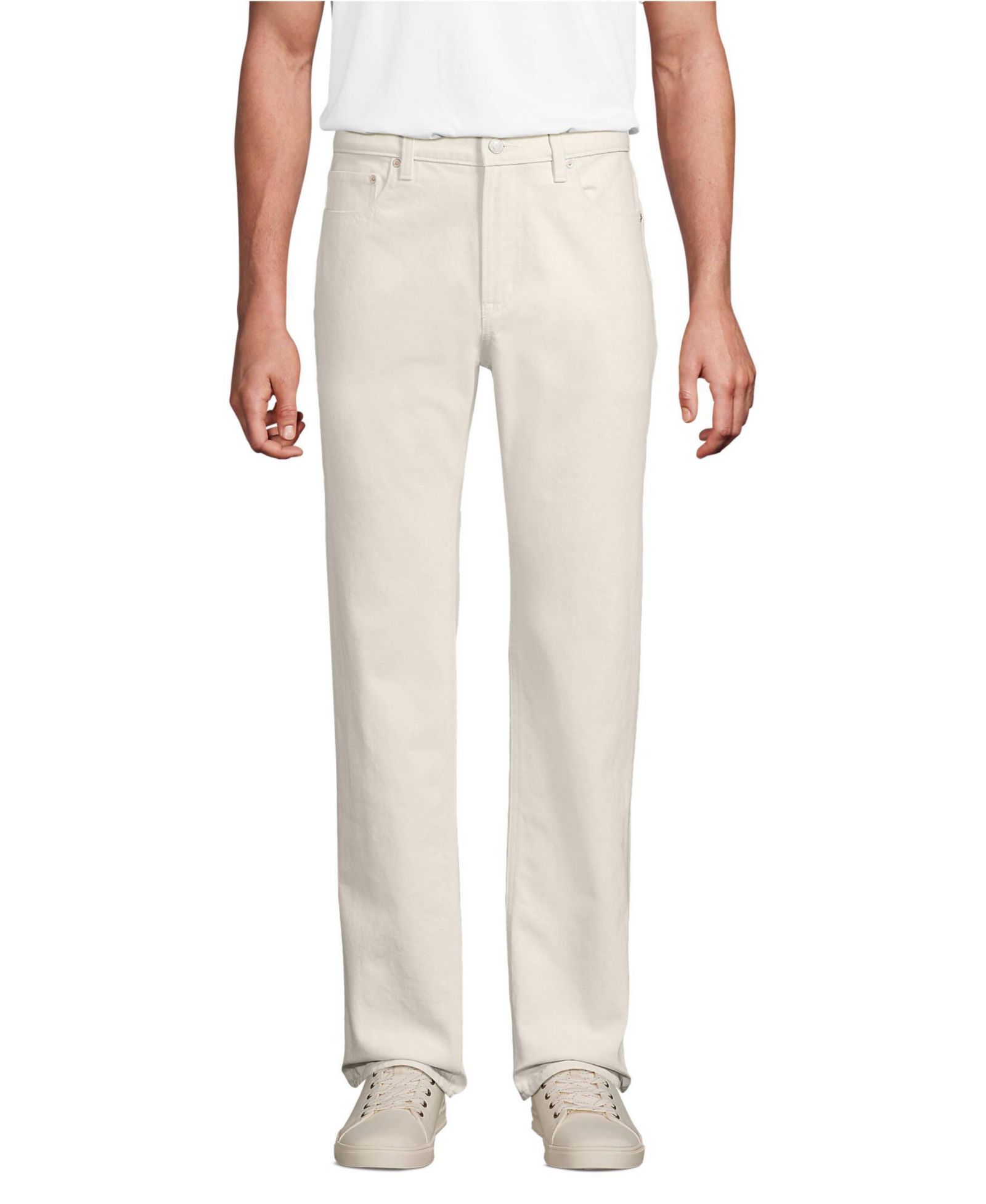 Lands' End Men's Stretch Easy Classic Fit Natural Jean