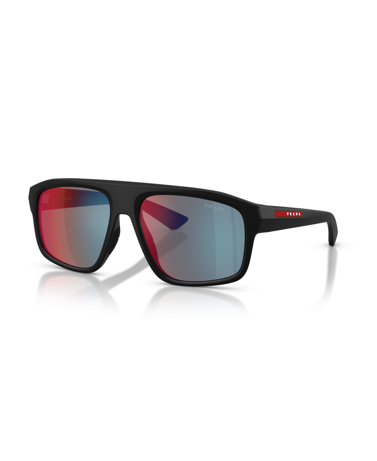 Мужские солнцезащитные очки Prada Linea Rossa Geometric, PS B02S