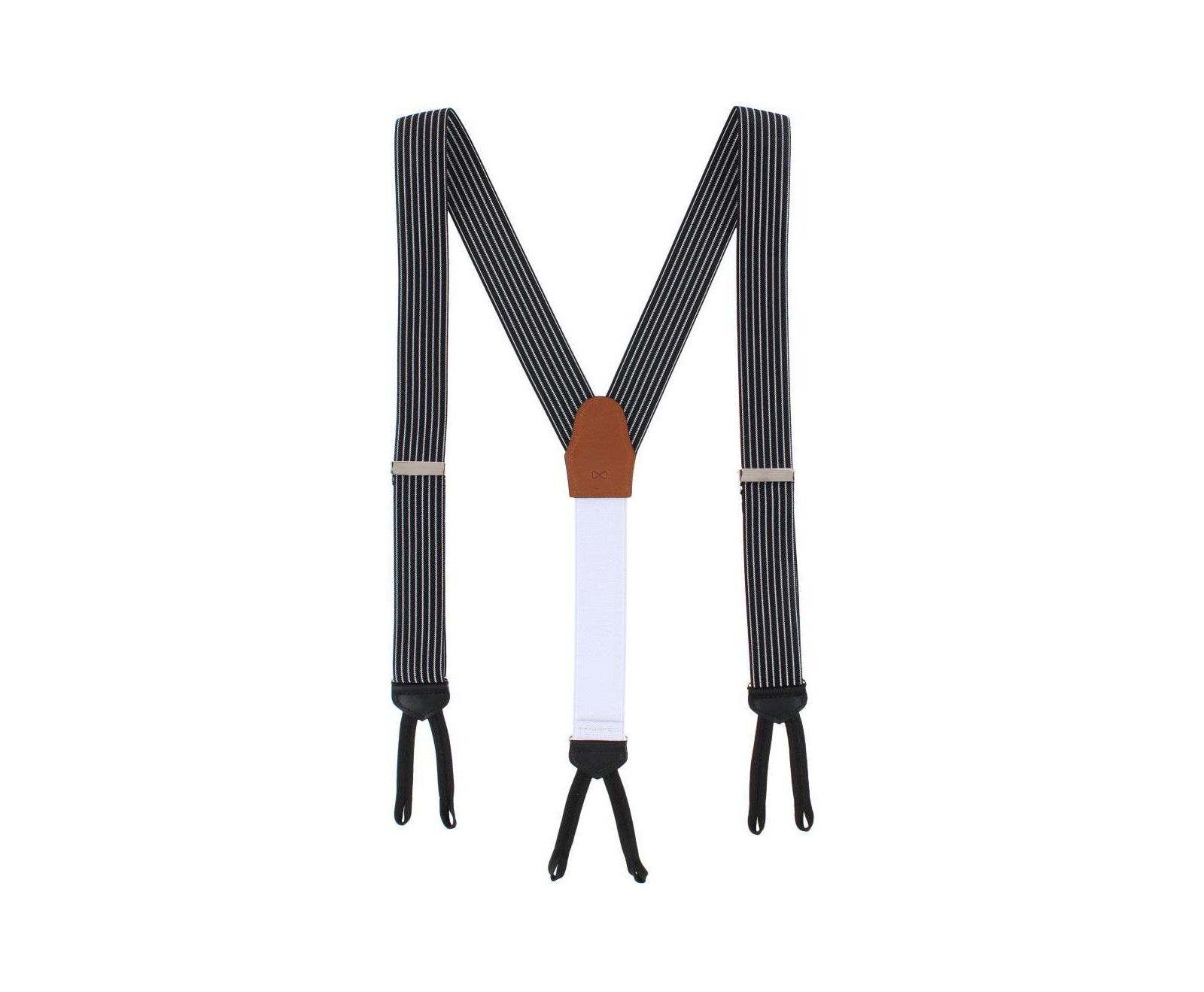 TRAFALGAR Men's Voltaire Chalk Stripe Formal End Suspenders