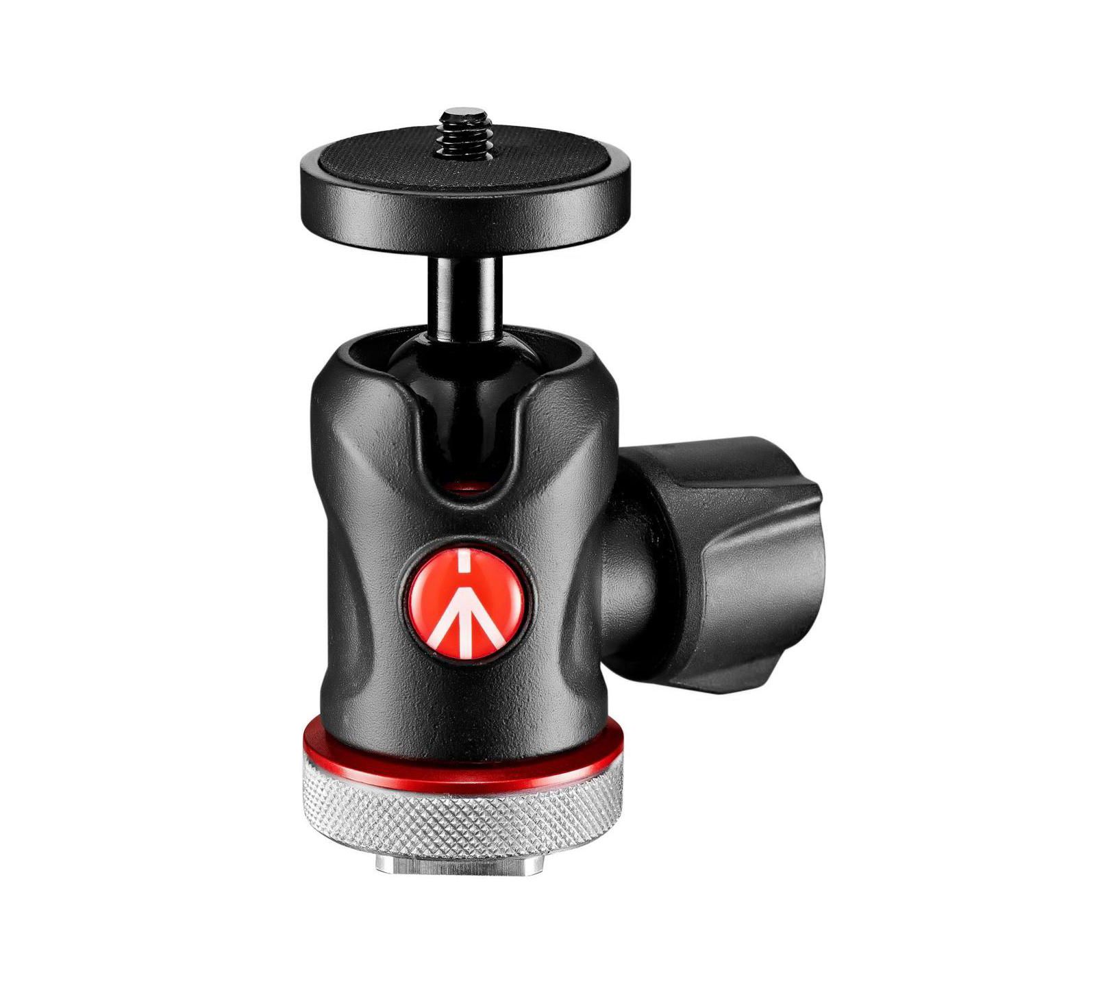 Manfrotto MH492LCD-bh Cold Shoe Mount Micro Ball Head for Cameras
