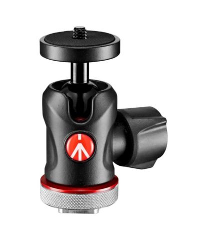 Manfrotto MH492LCD-bh Cold Shoe Mount Micro Ball Head for Cameras
