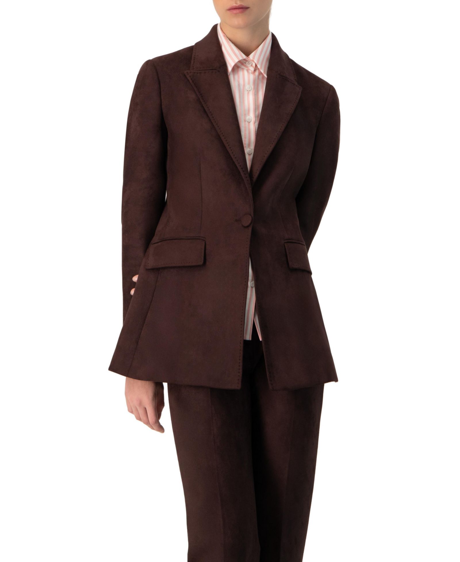 Женский блейзер Ivonne Single-Breasted Faux-Suede