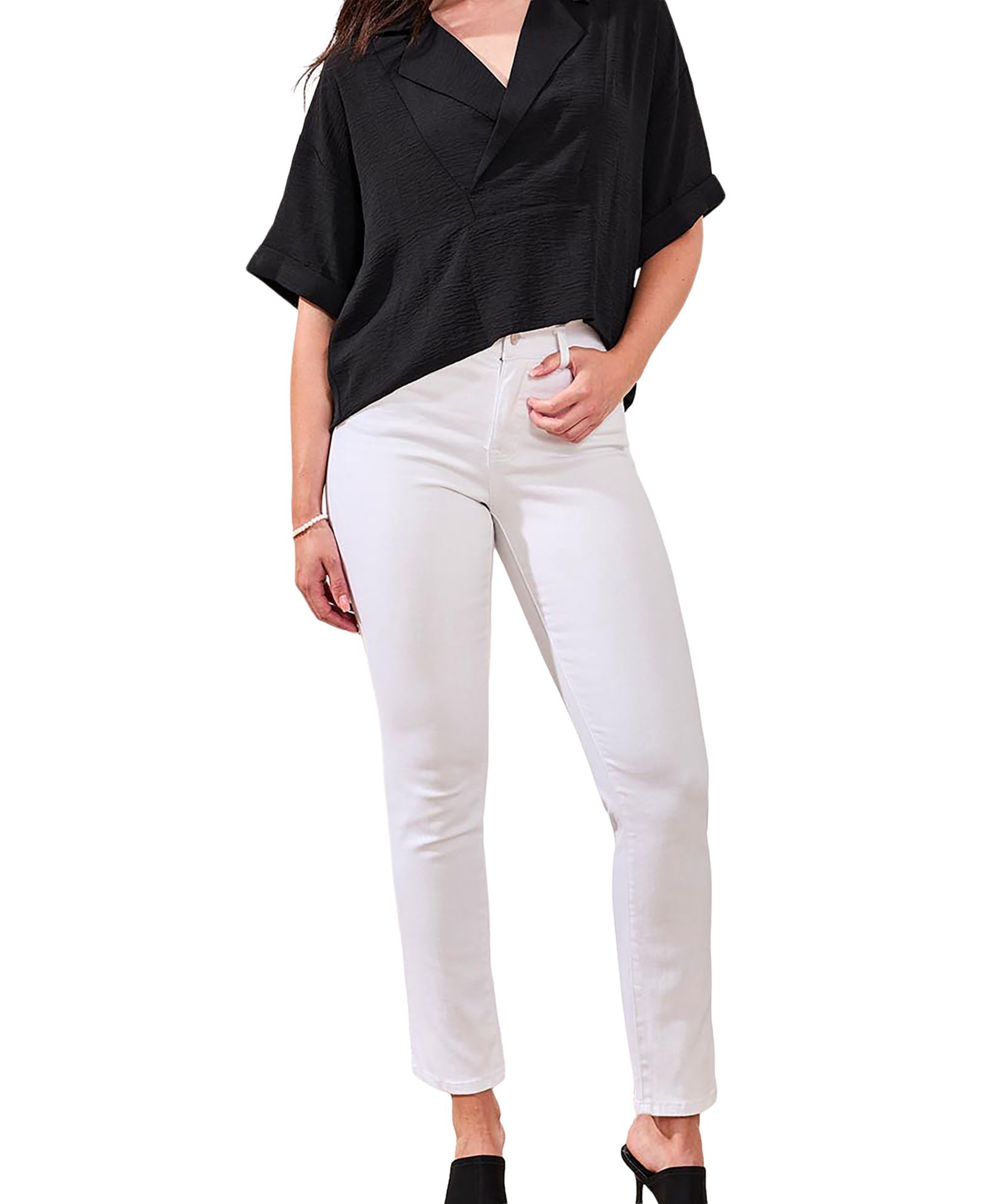 TRIBAL Women's Sophia Curvy Straight-Leg Jeans