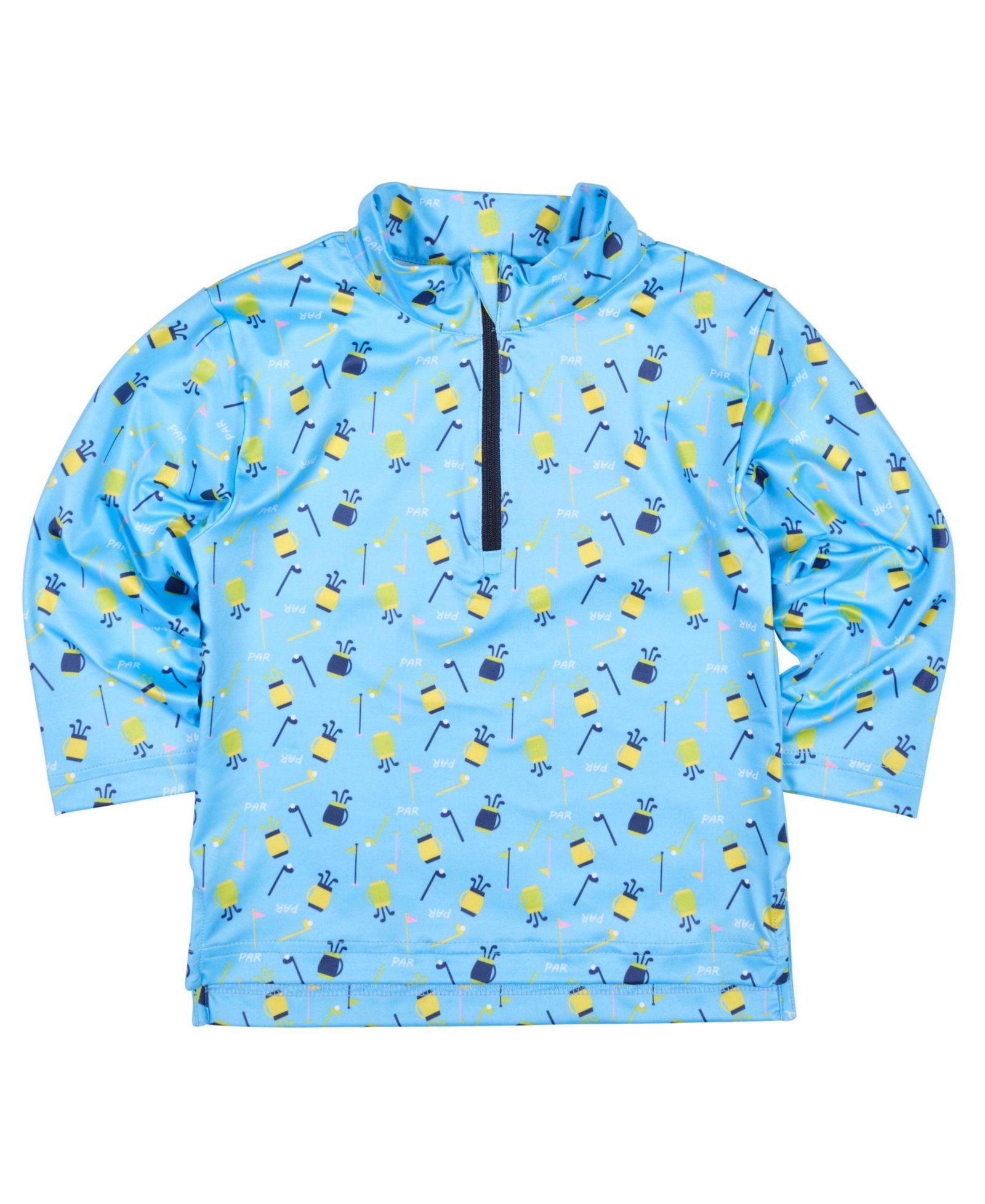 Детский трикотажный джемпер Florence Eiseman Golf Print с полумолнией