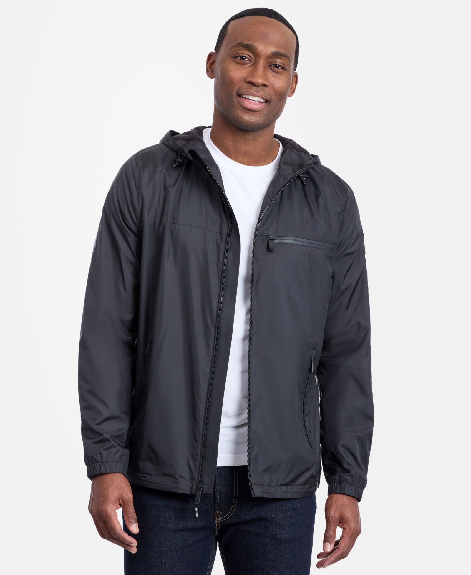 Calvin Klein Men's Logo Hooded Jacket