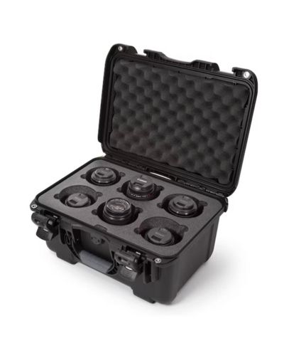 Защитный кейс Nanuk Medium Series 918, водонепроницаемый, с ложементом для 6 объективов, черный