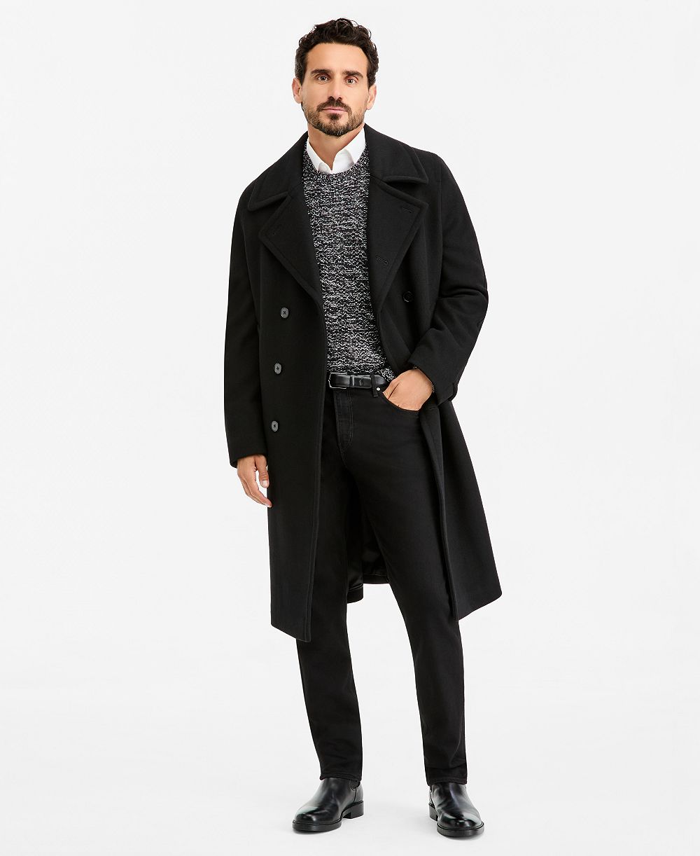 Michael Kors Men's Classic-Fit Solid Wool-Blend Overcoat