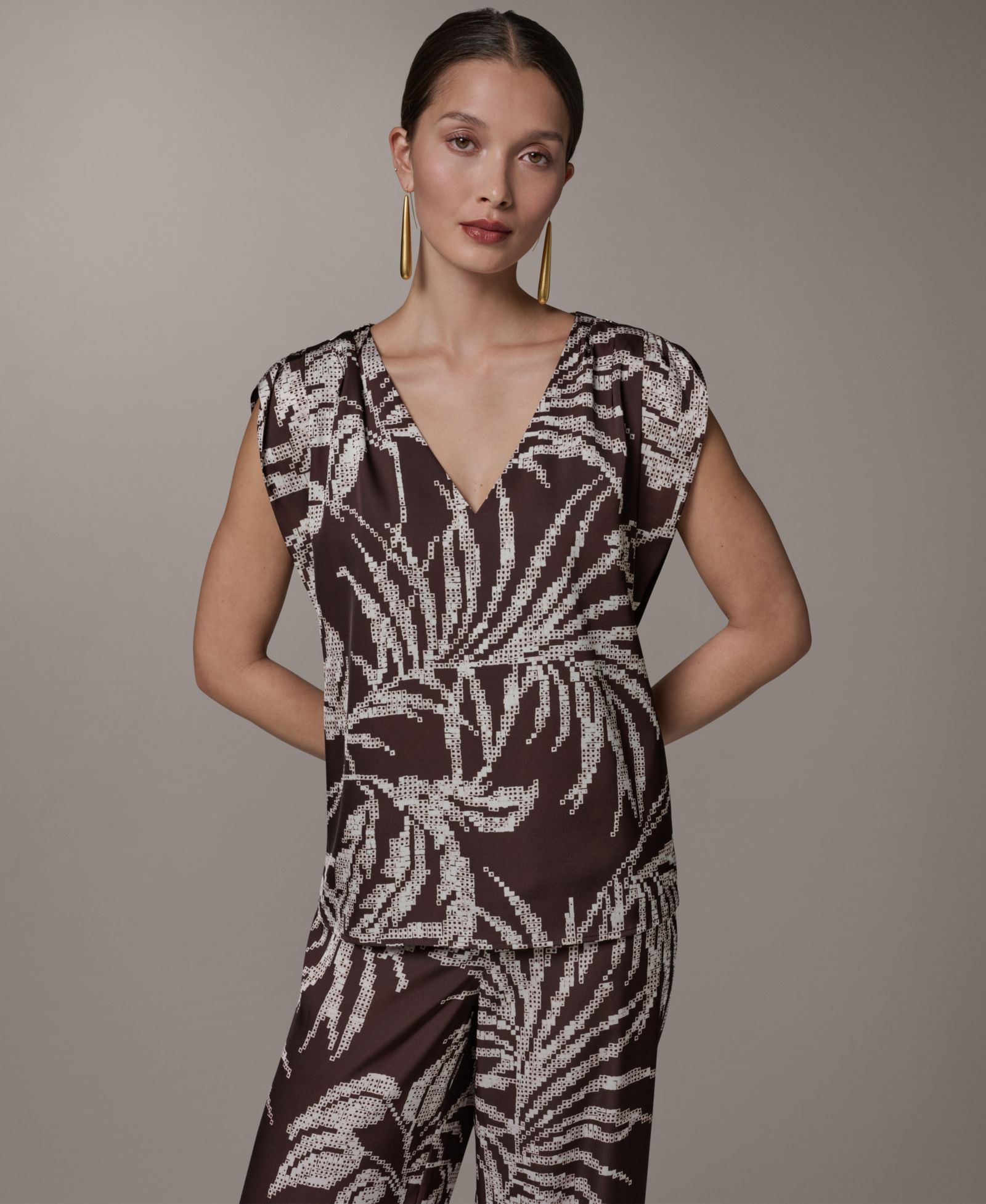Женский топ Donna Karan New York V-Neck